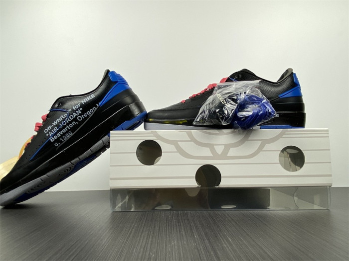 jordan 2 retro low sp off-white black blue dj4375-004